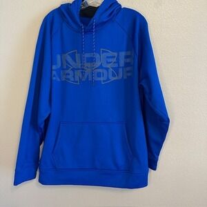 Under Armour UA Men's Royal Blue Cold Gear Loose Pullover‎ Hoodie Size XL